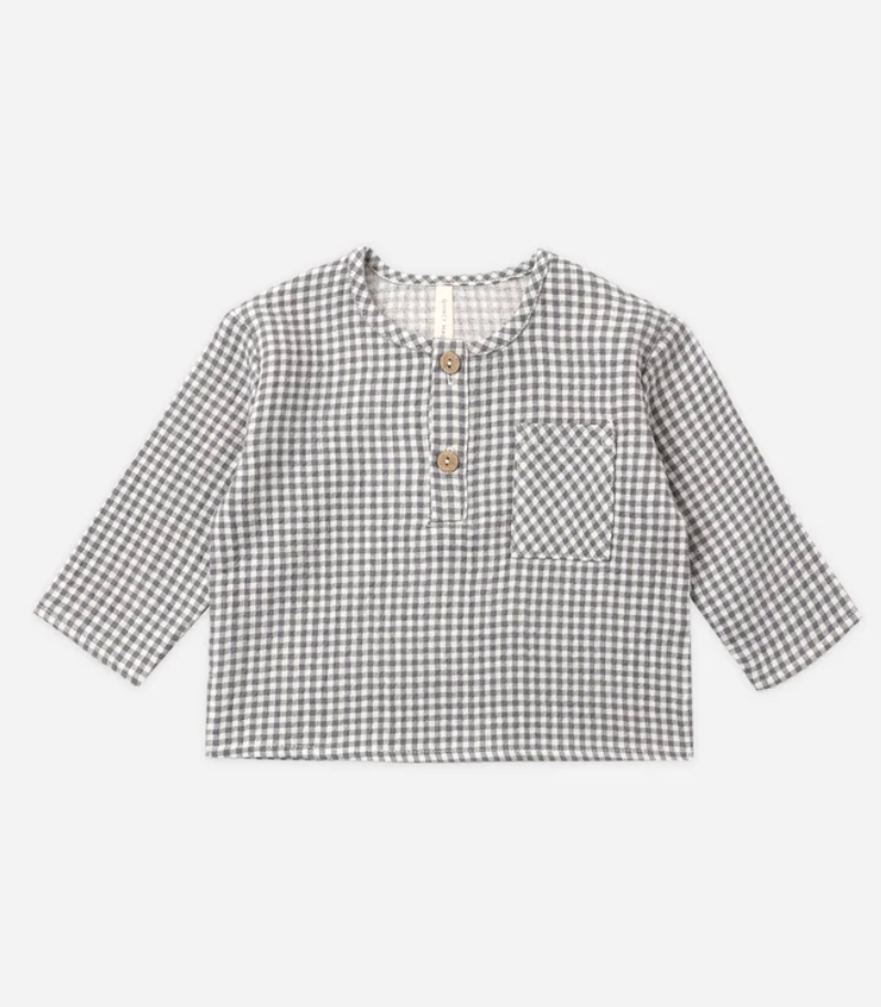 Rory Shirt Midnight Gingham with Corduroy Pant