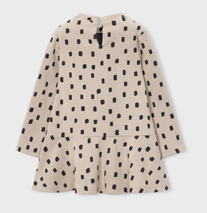 Girl Printed Dress With Bag