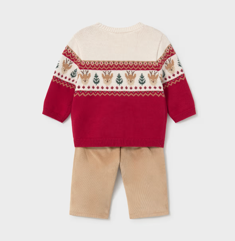 Newborn Boy Pants and Sweater Set