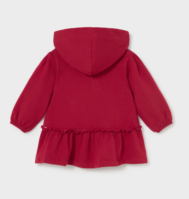 Hooded Ruffle Dress