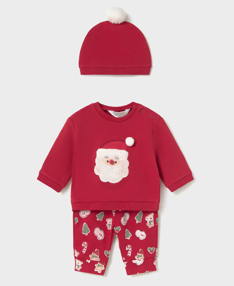 Newborn Boy 3-Piece Santa Set
