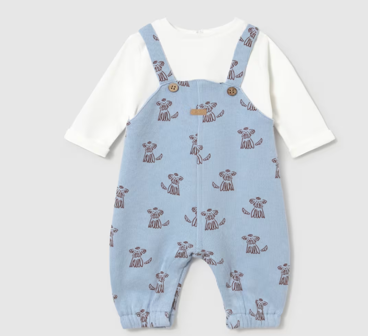 Newborn Boy Printed Romper