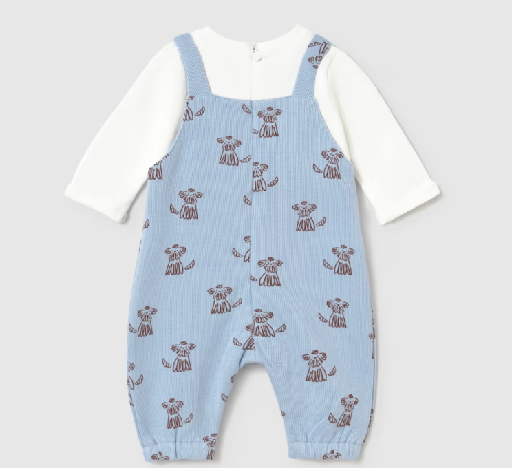 Newborn Boy Printed Romper