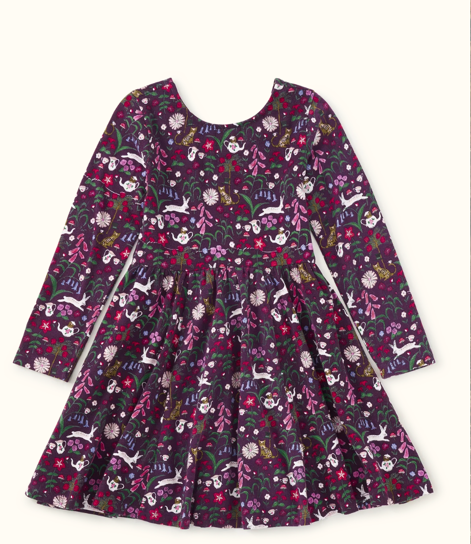 Tea Party Floral Printed Ballet Dress