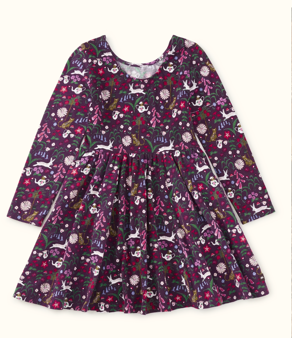 Tea Party Floral Printed Ballet Dress