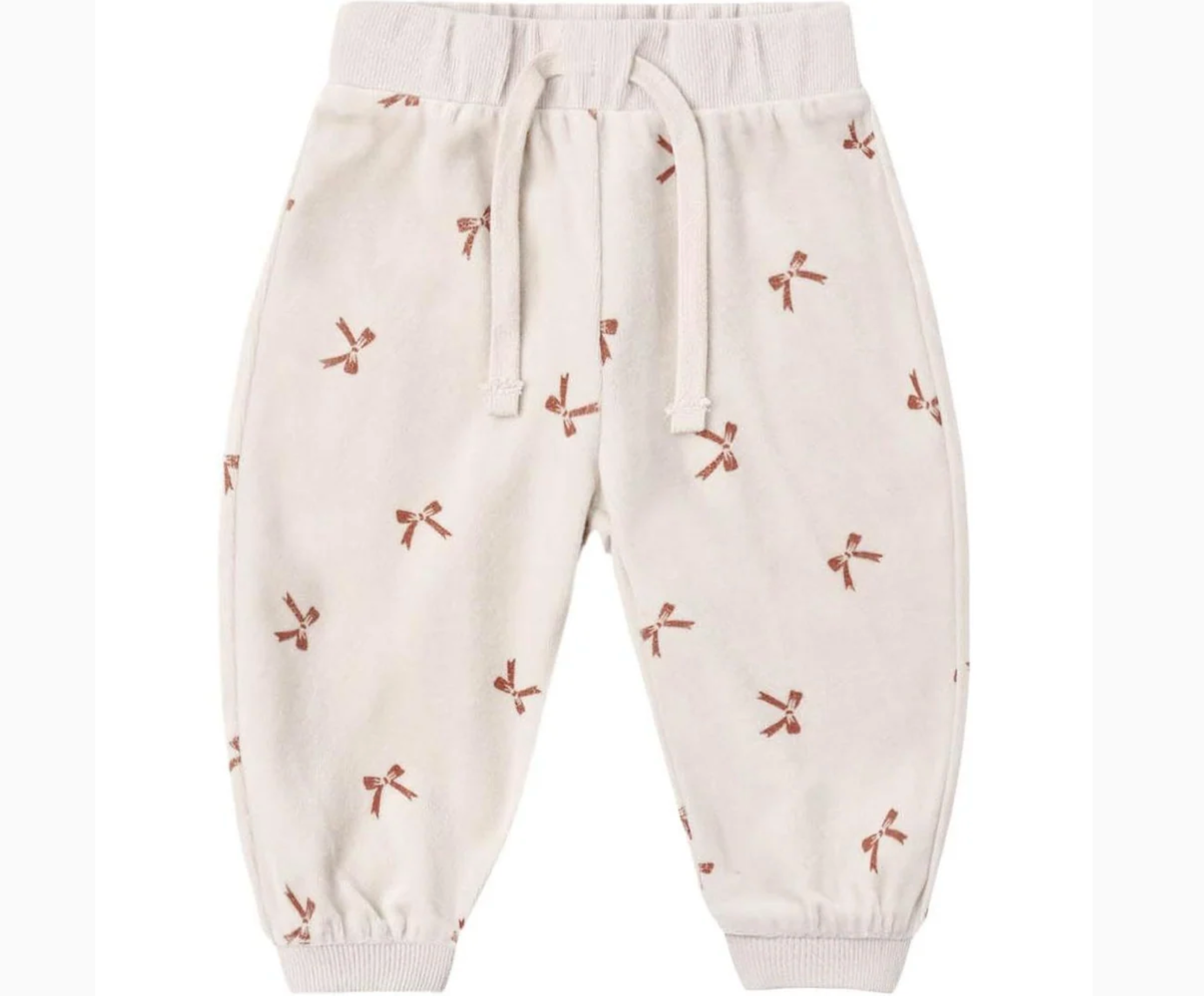 Velour Relaxed Sweatshirt & Sweatpant Set - Red Bows
