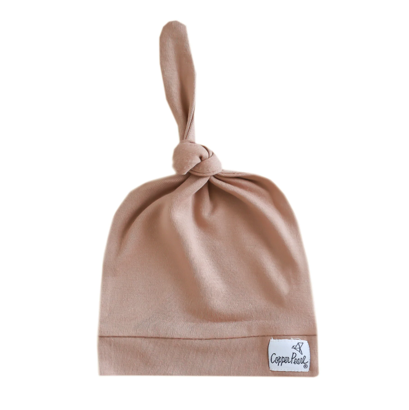 Copper Pearl Top Knot Hat