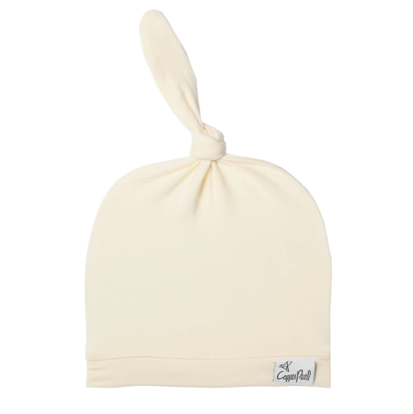 Copper Pearl Top Knot Hat