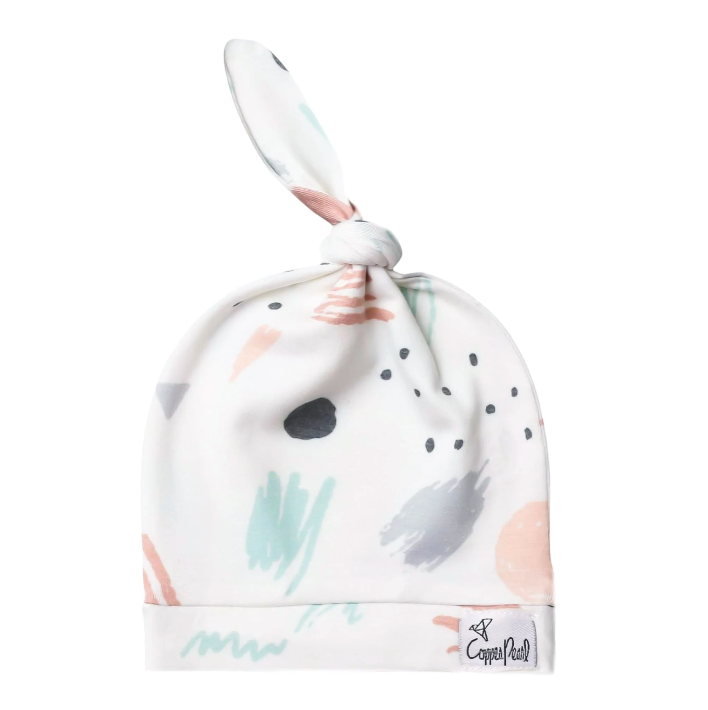 Copper Pearl Top Knot Hat