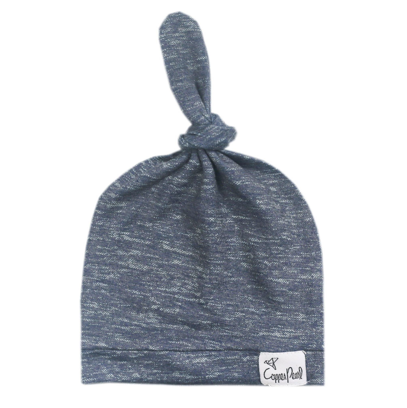 Copper Pearl Top Knot Hat