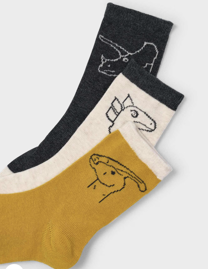 3-Pack Dino Socks