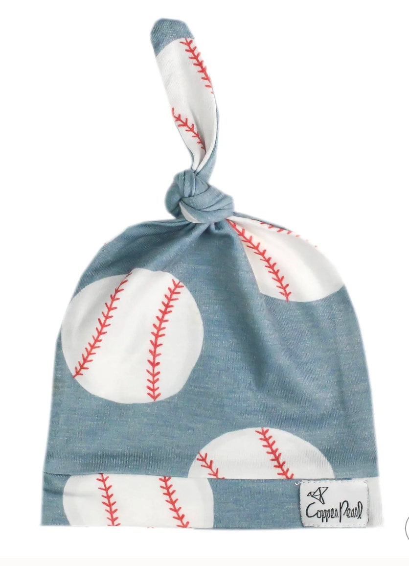 Copper Pearl Top Knot Hat