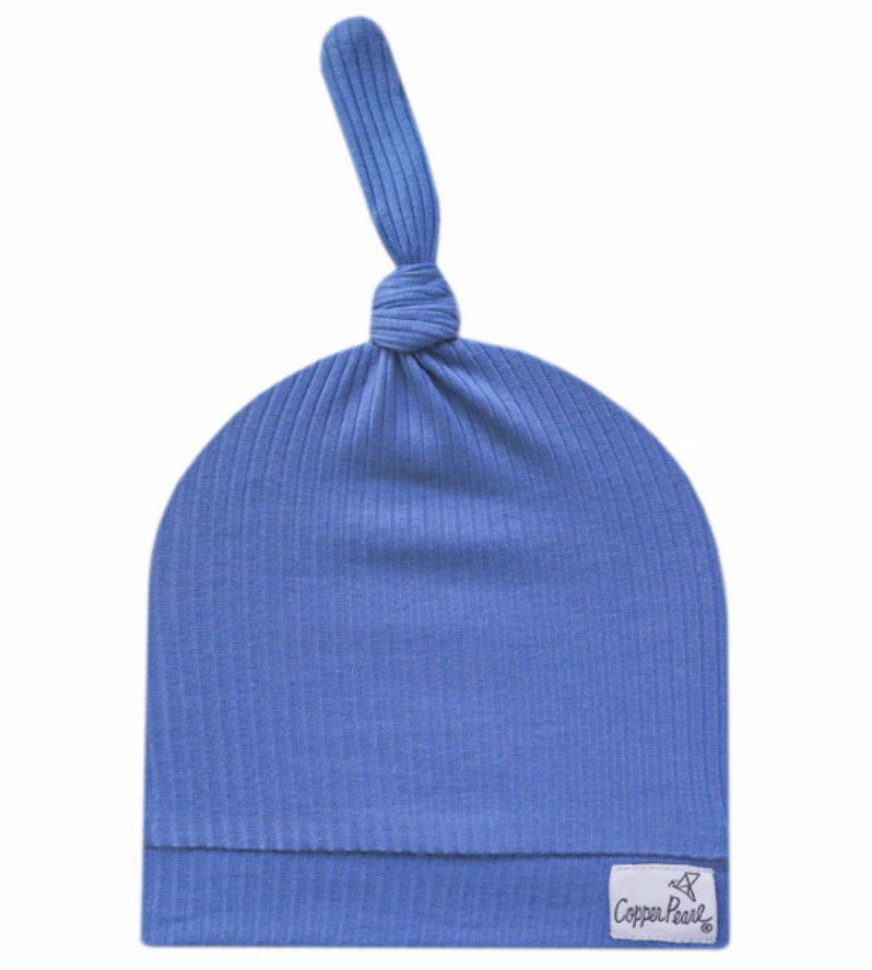 Copper Pearl Top Knot Hat