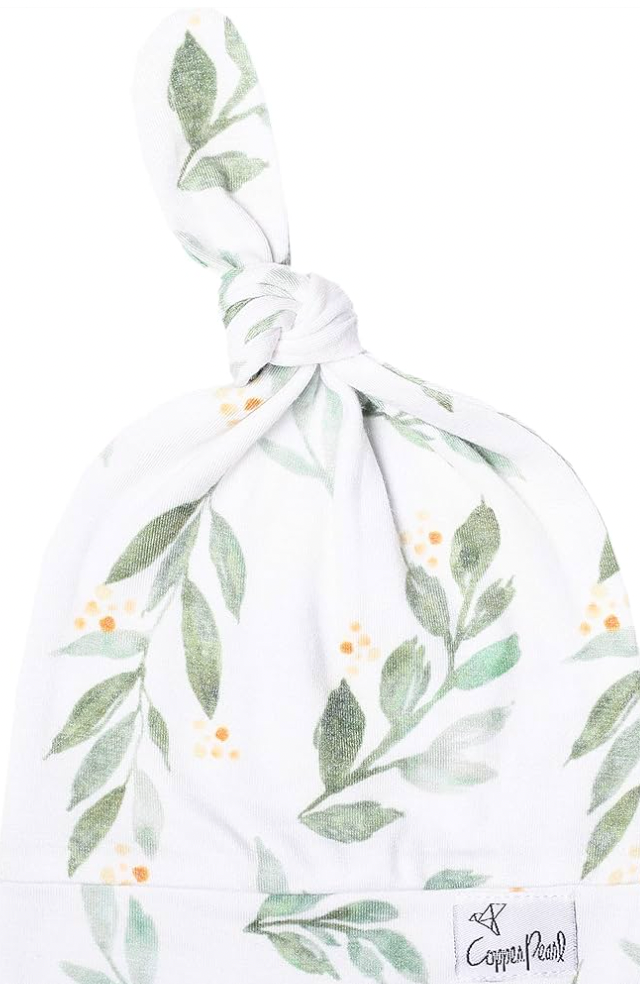 Copper Pearl Top Knot Hat