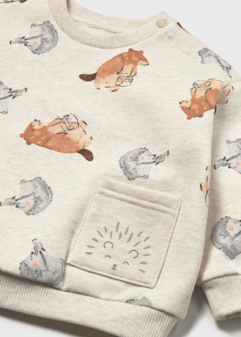 Musical Animals Pocket Sweatshirt