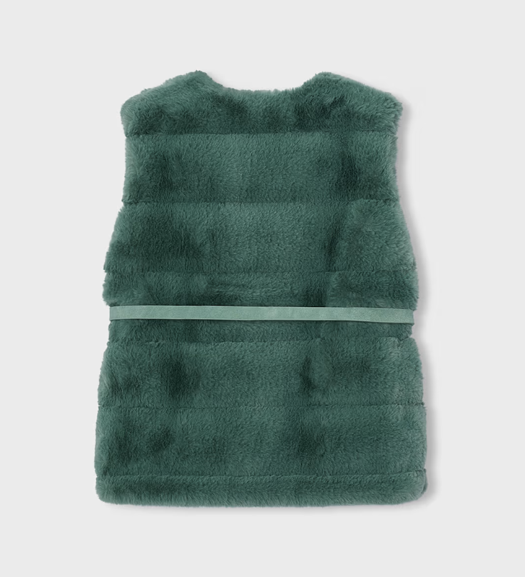 Faux Fur Belted Vest