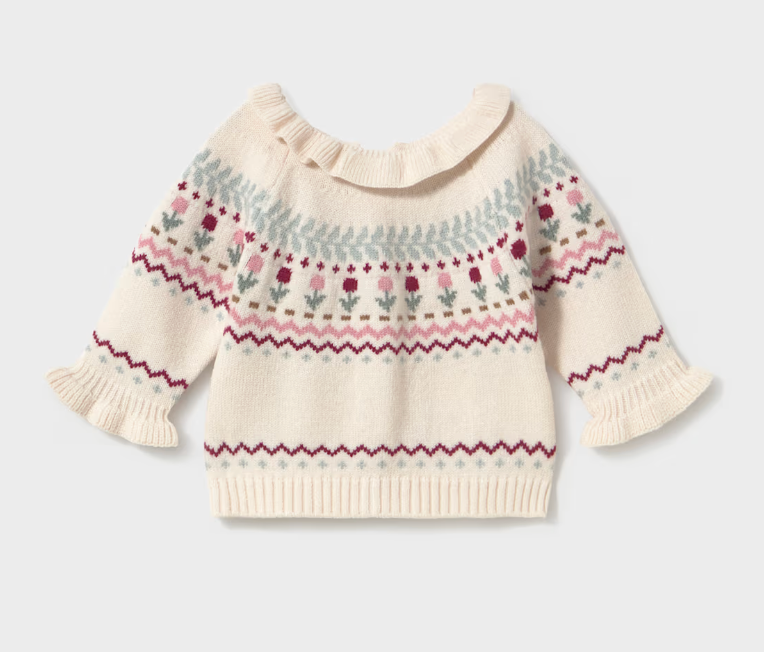 Newborn Girl Knit Sweater