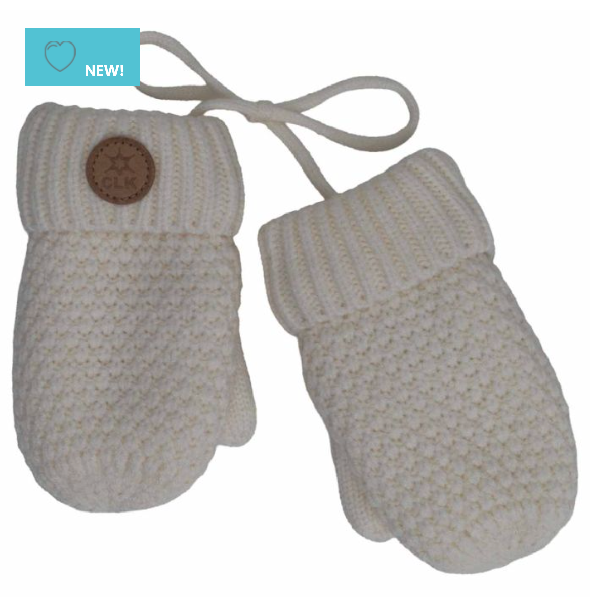 Baby Mittens with Cord