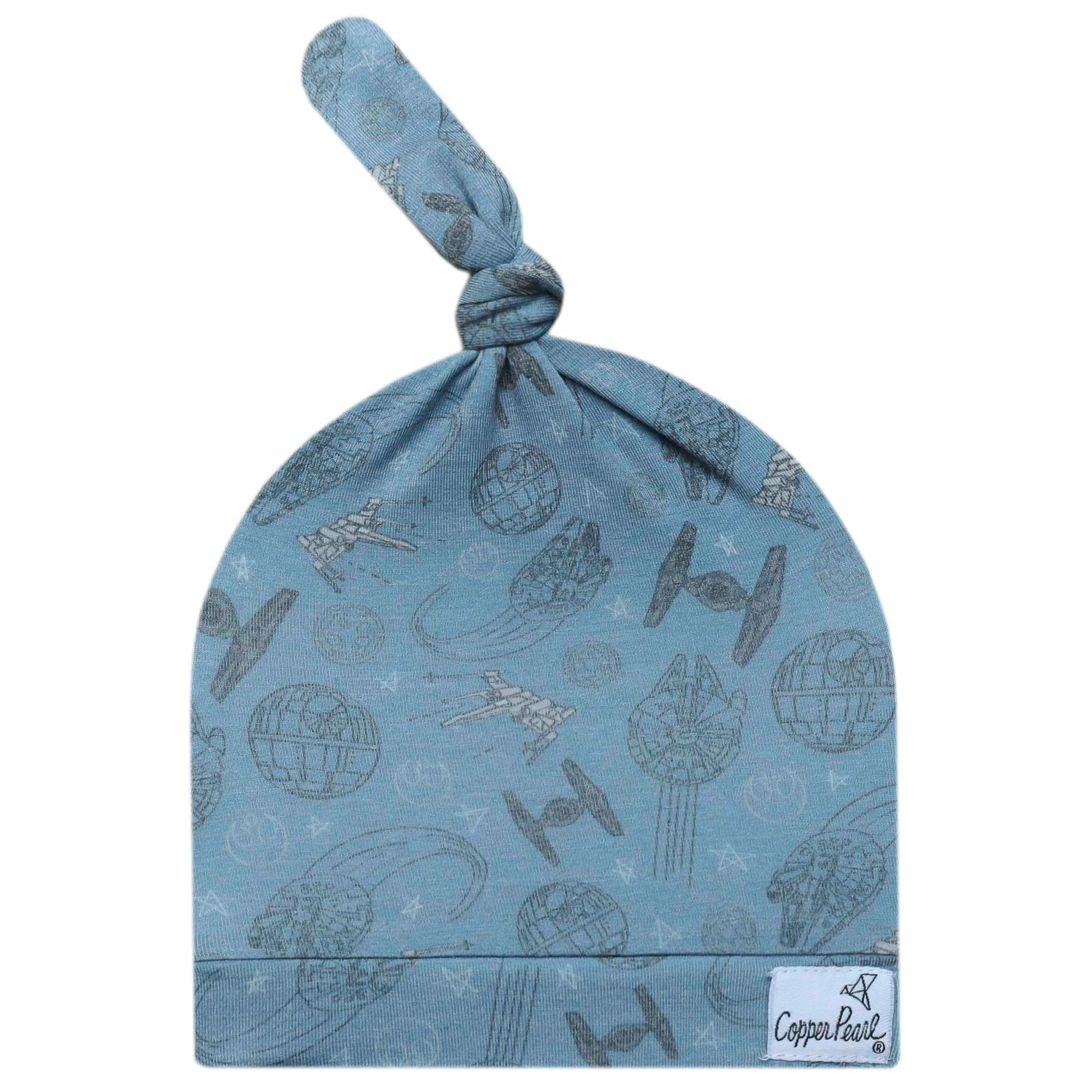 Copper Pearl Top Knot Hat