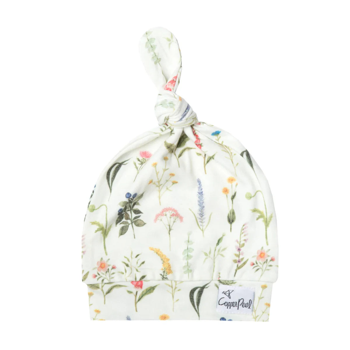 Copper Pearl Top Knot Hat