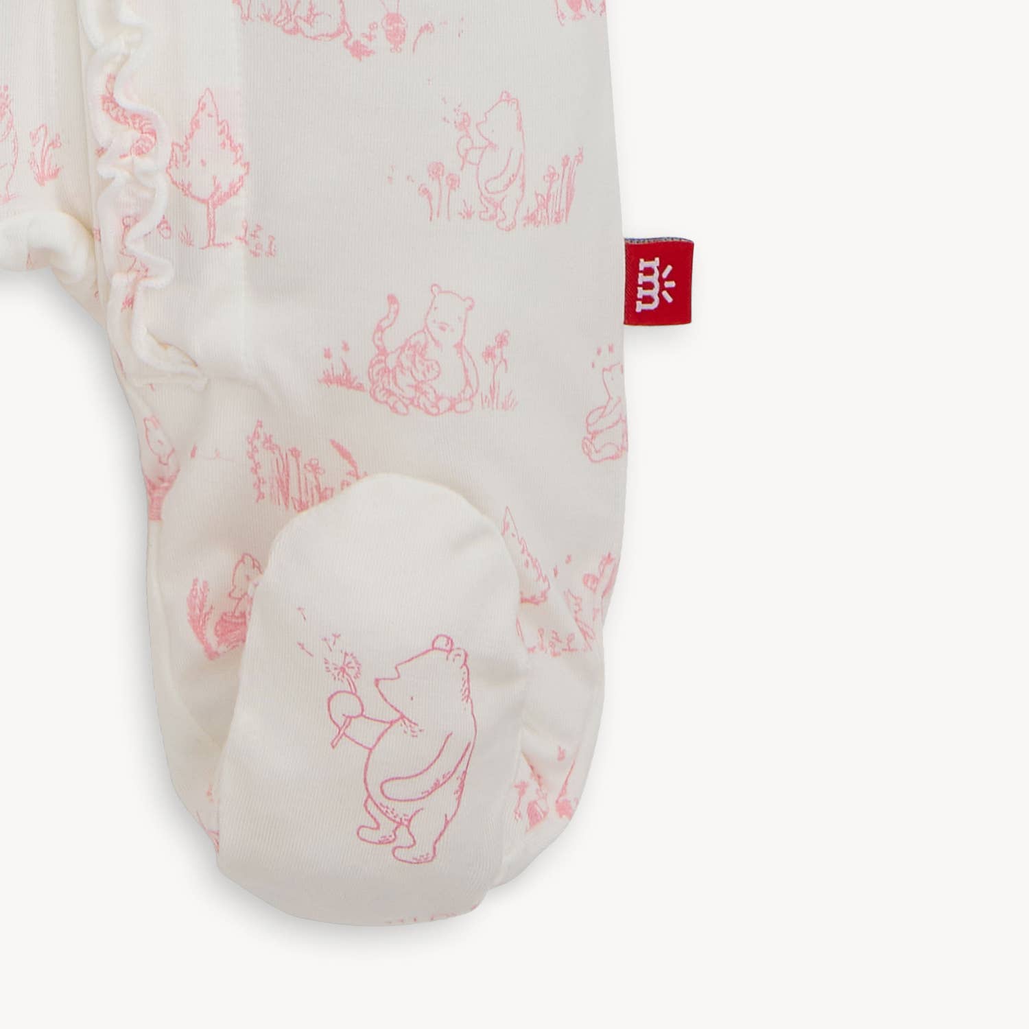 SWEETER THAN HUNNY MAGNETIC FOOTIE W RUFFLE