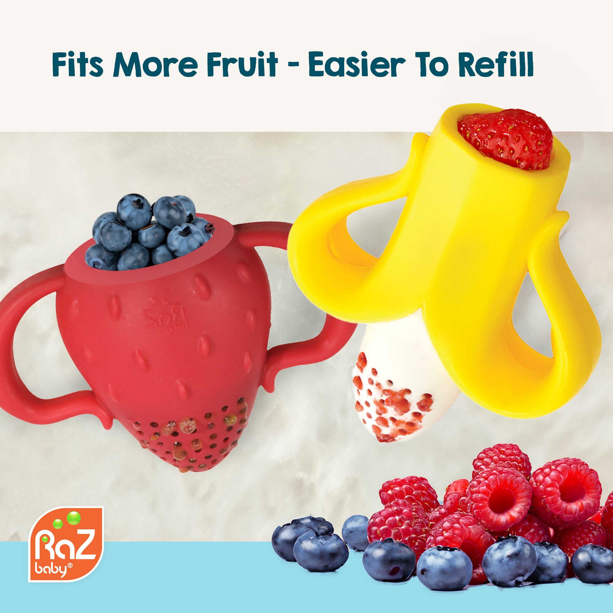 Fruitique Feeder & Teether - Strawberry