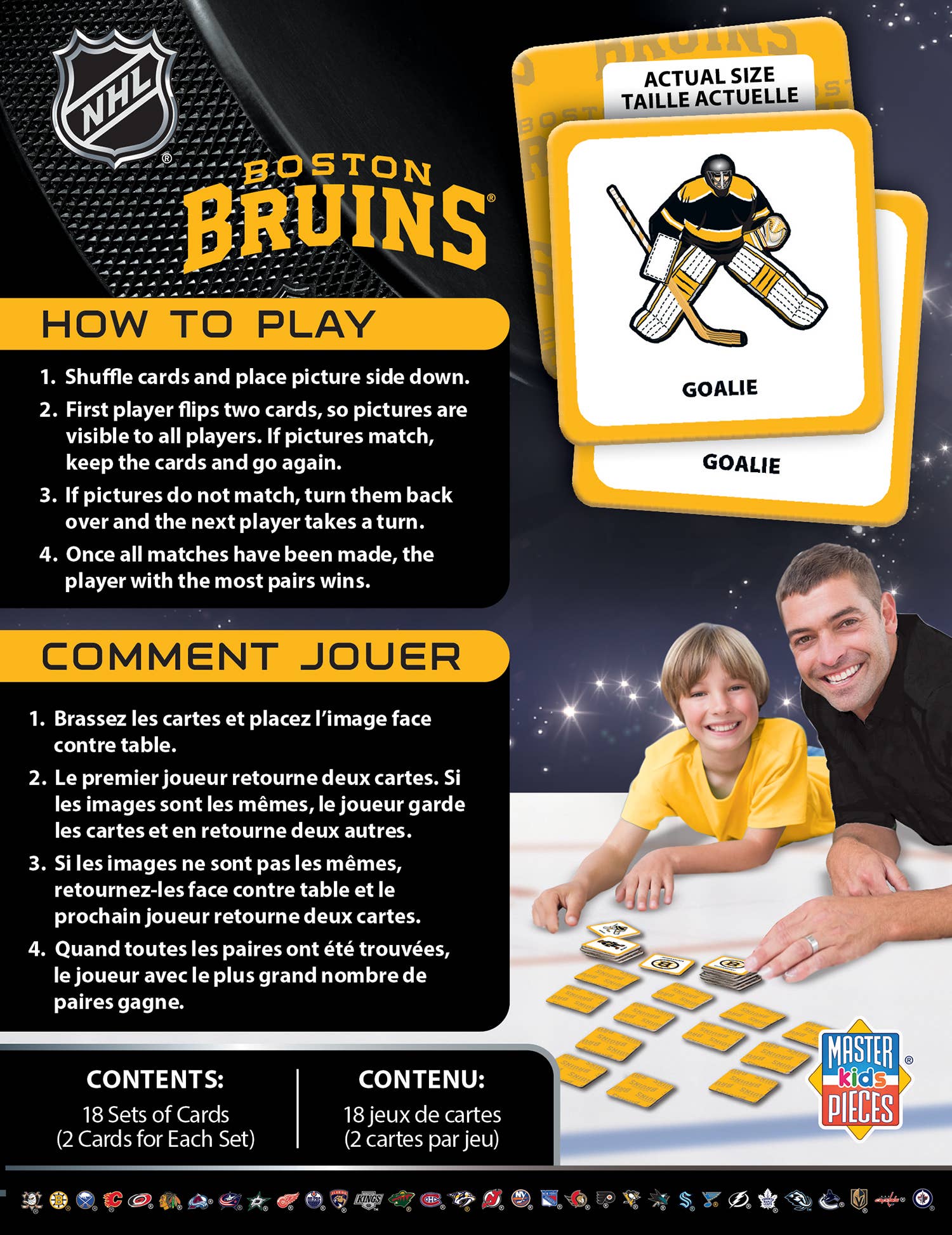Boston Bruins Matching Game