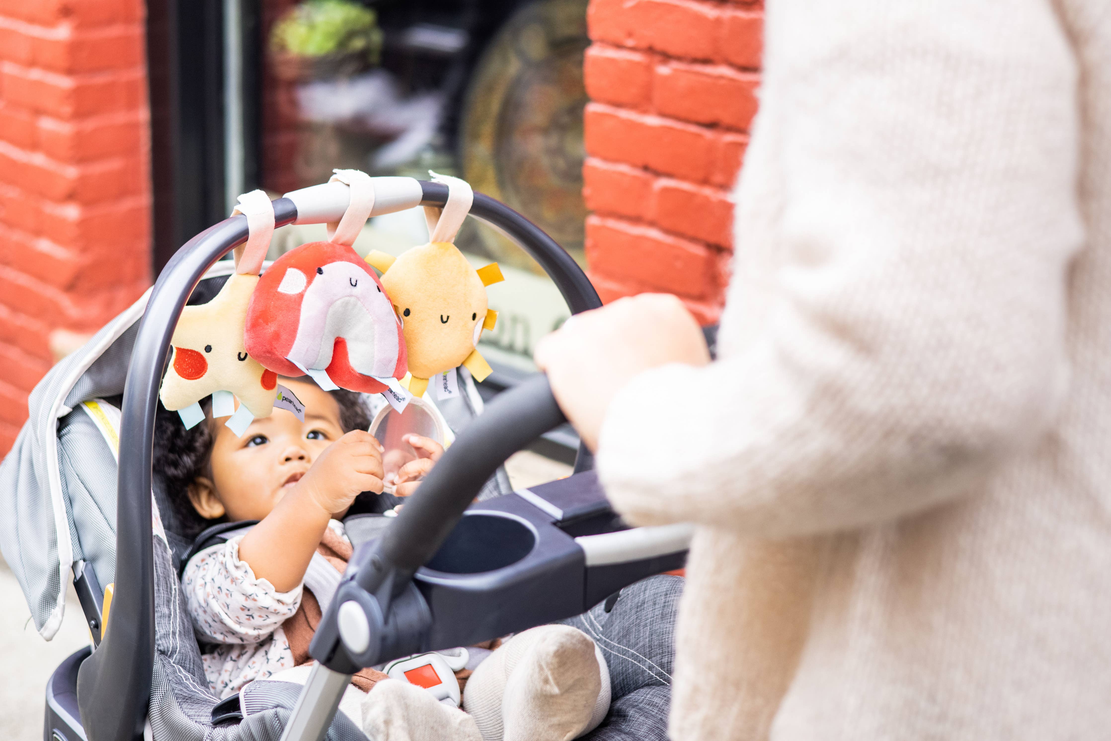 Rainbow Sun and Stars Stroller Toy Set