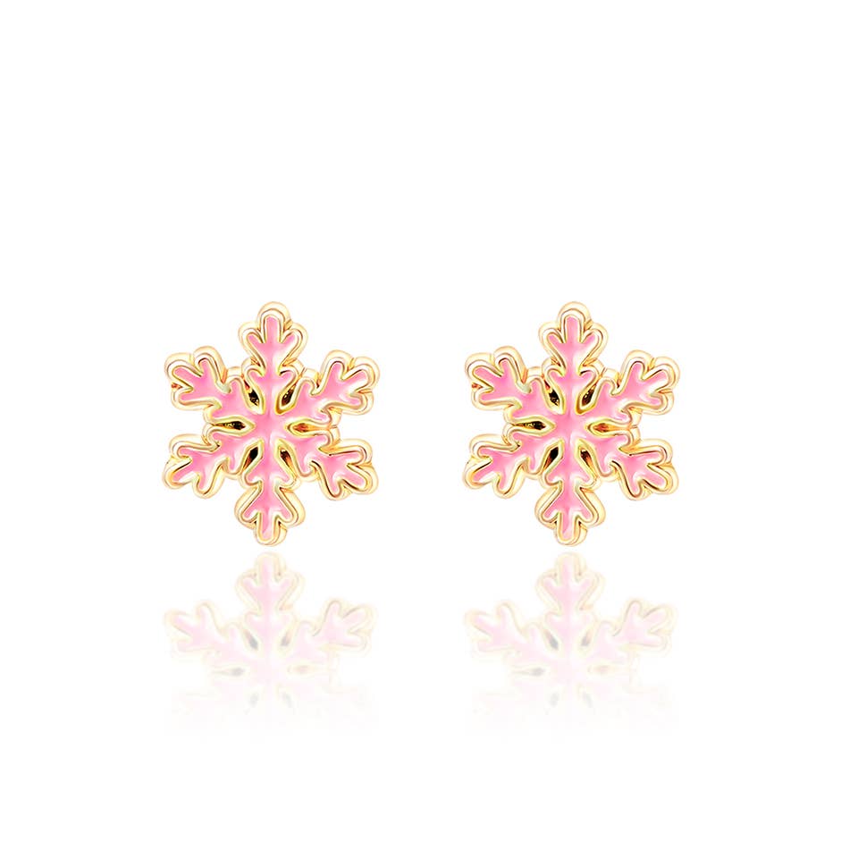 Snowflake Magic Earrings | Kids Studs | Stocking Stuffer