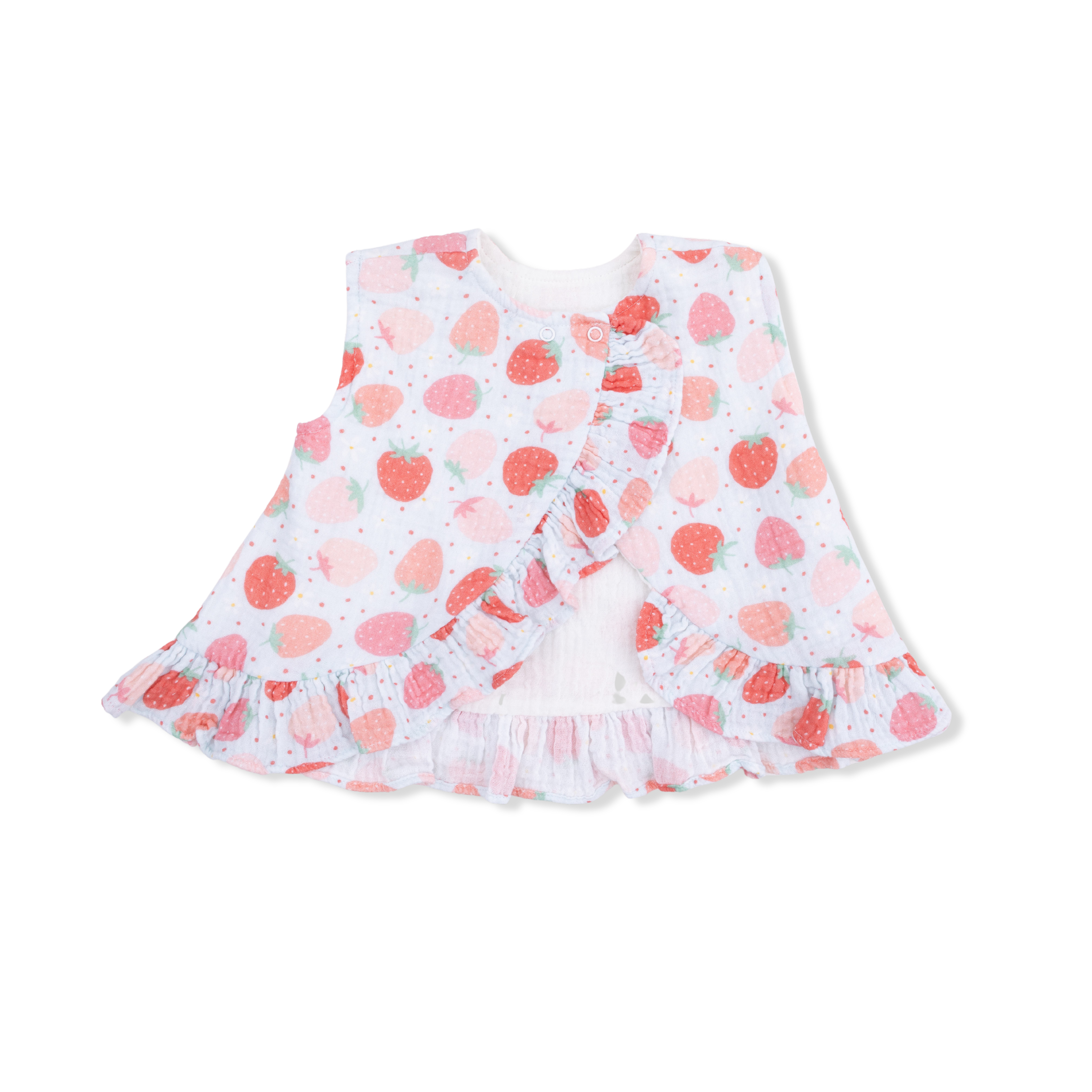 Strawberry Bliss - Ruffle Back Top & Bloomer