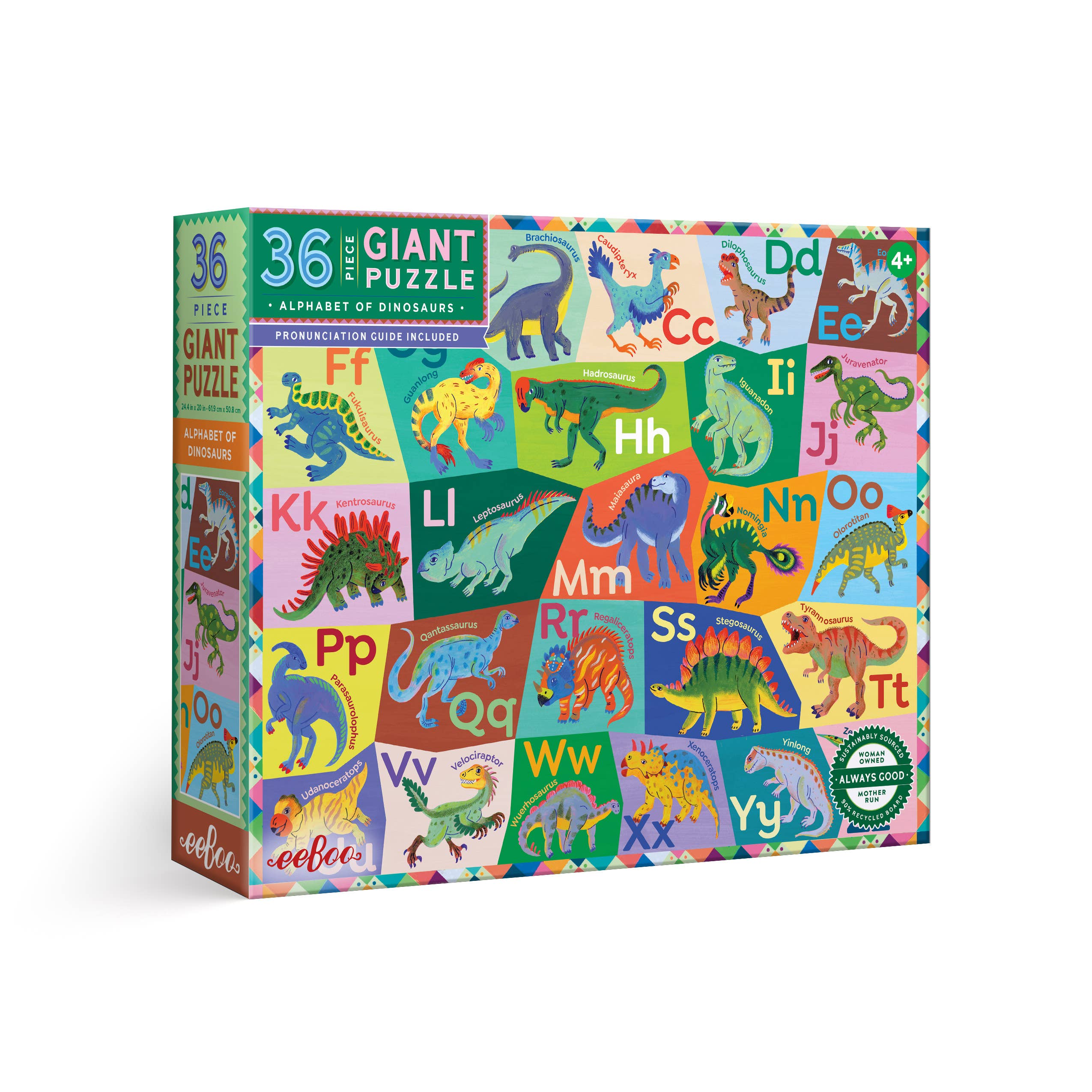 Alphabet of Dinosaurs 36 Piece Giant Puzzle