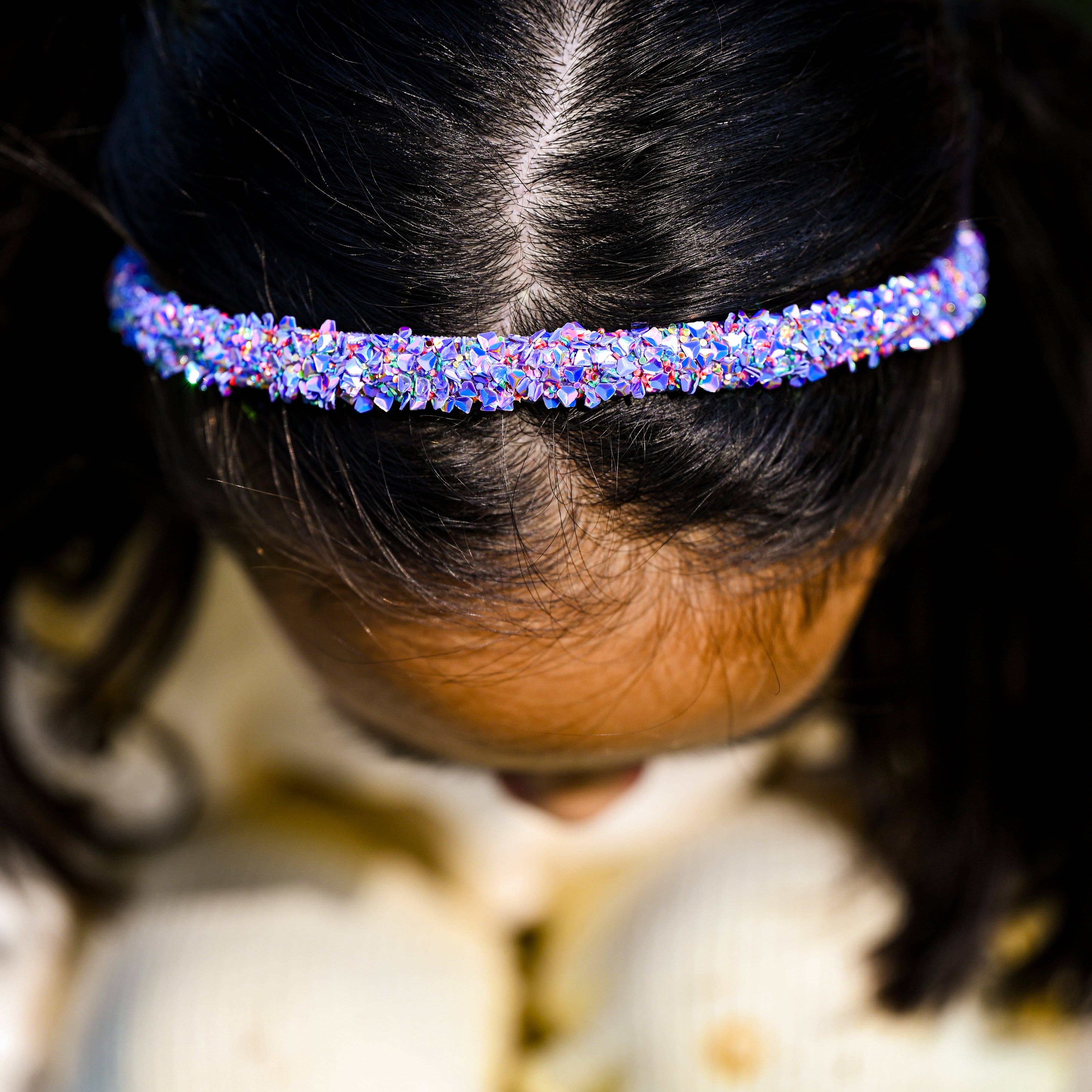 Thin Sequin Headband - Non Slip Hair Accessories for Kids