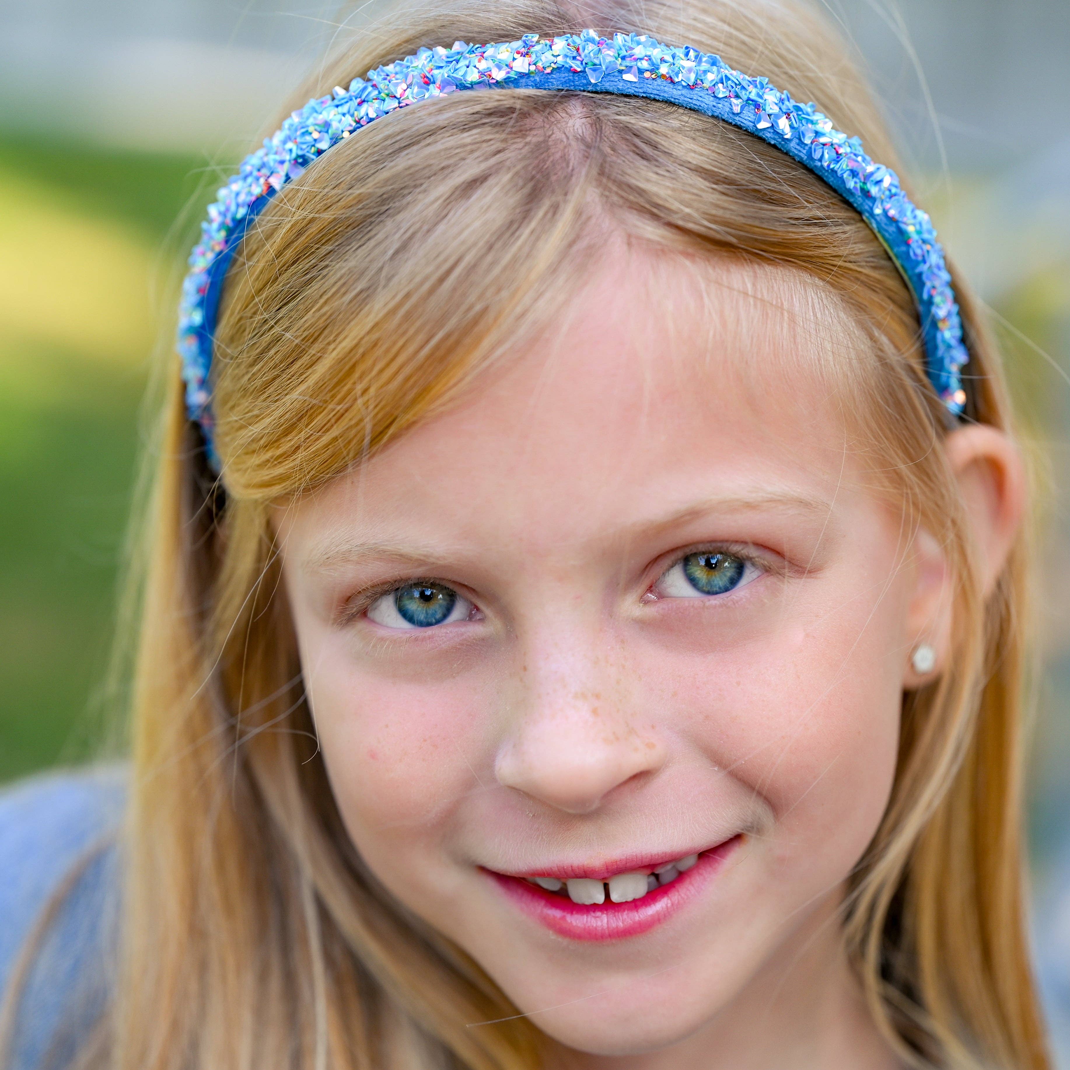 Thin Sequin Headband - Non Slip Hair Accessories for Kids