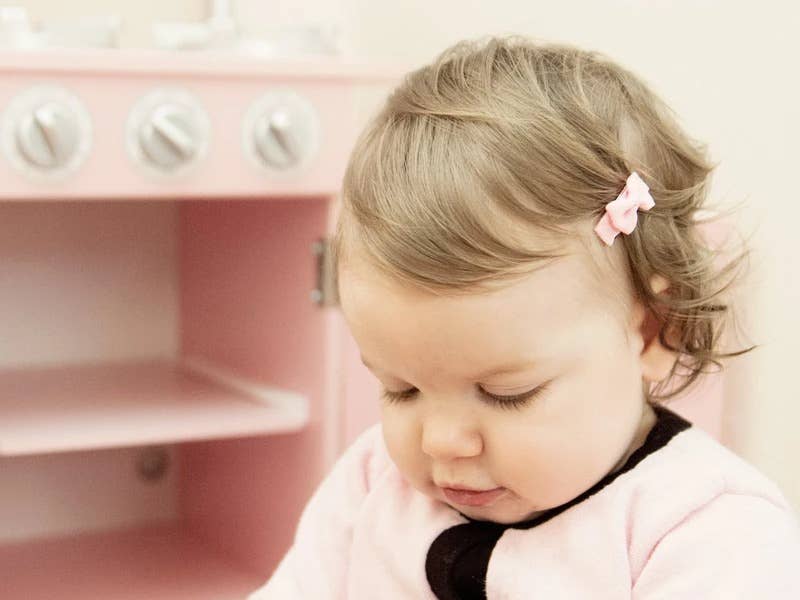 Mini Wisp 5 Tiny Tuxedo Bows on Snap Clips - Figment