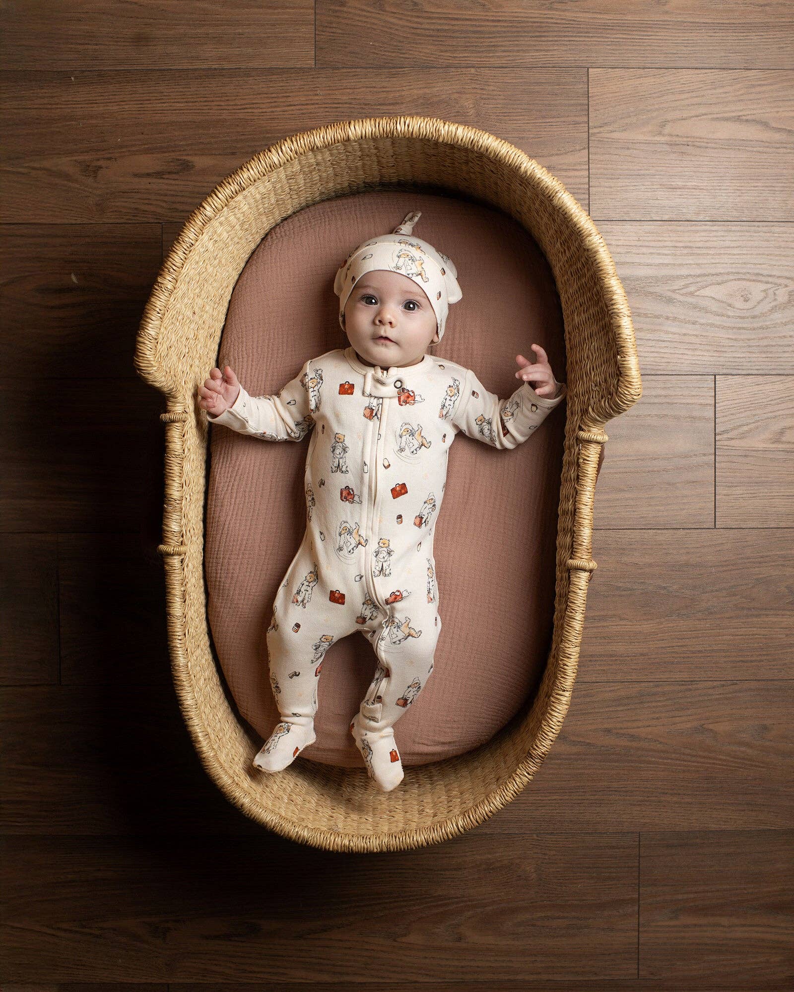 Adventure Paddington™ | Organic Zipper Footie