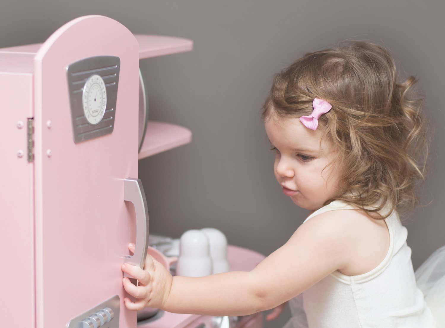 5 Small Toddler Girl Bows Ribbon Bow Hair Clips-Symphony