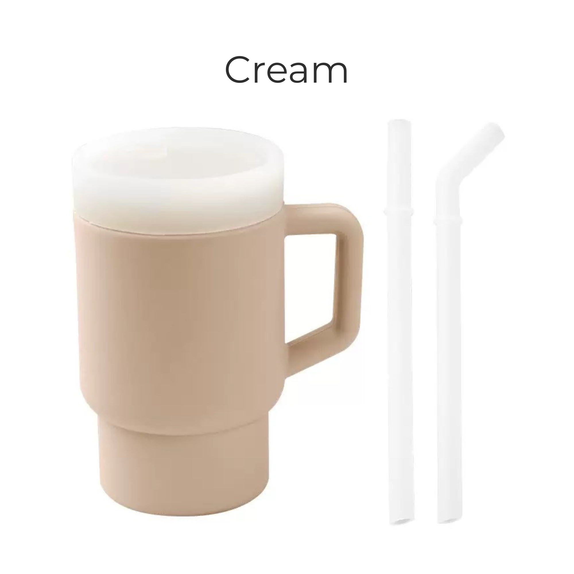 Toddler "Stanley-style" Tumbler Cup Color: Cream