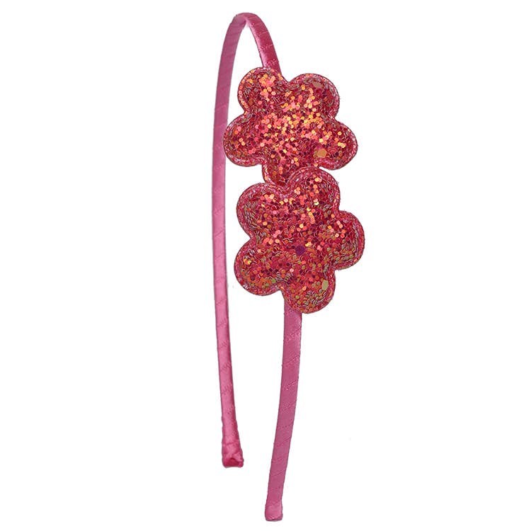 Puff flower headband