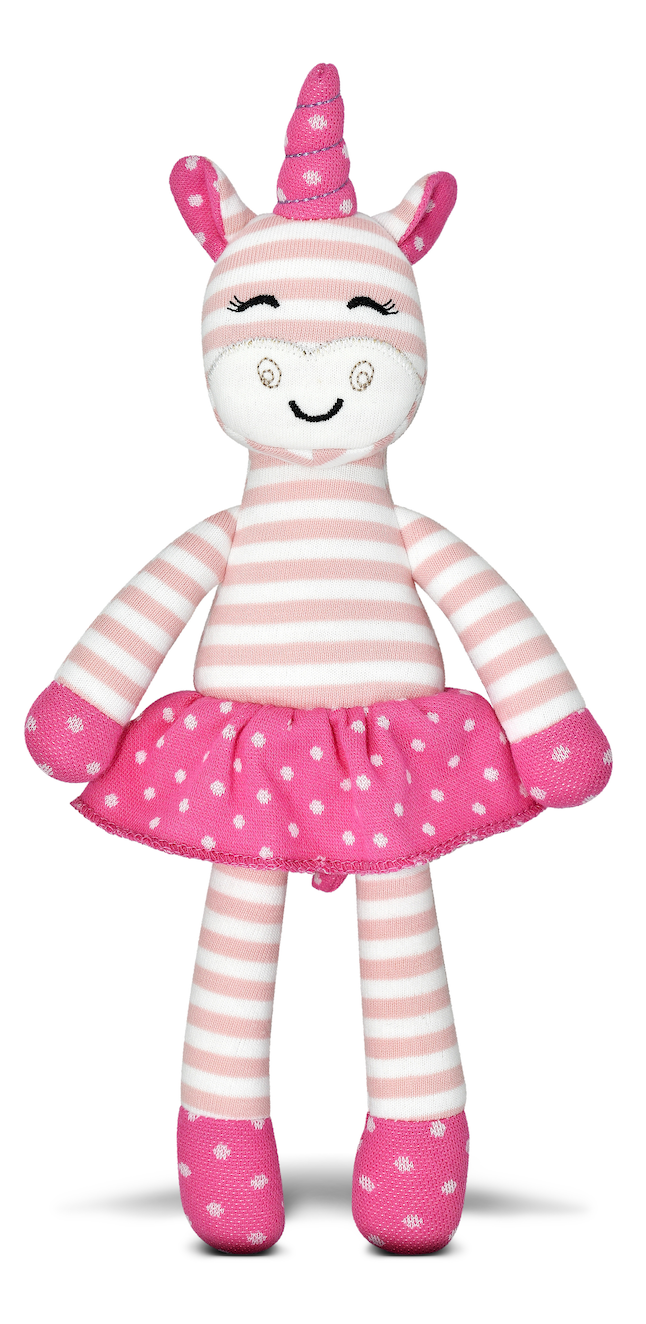 Tiny Dancing Unicorn - Pink Stripe