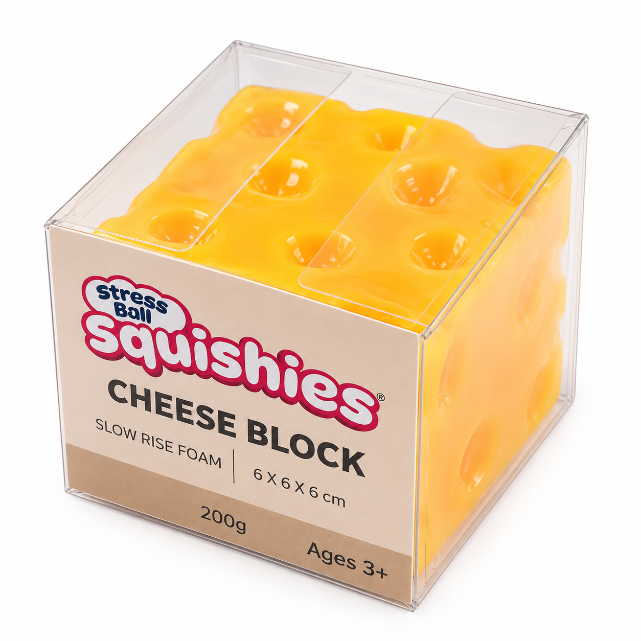 Cheese Block Vaseline Squishy®, 6 pack