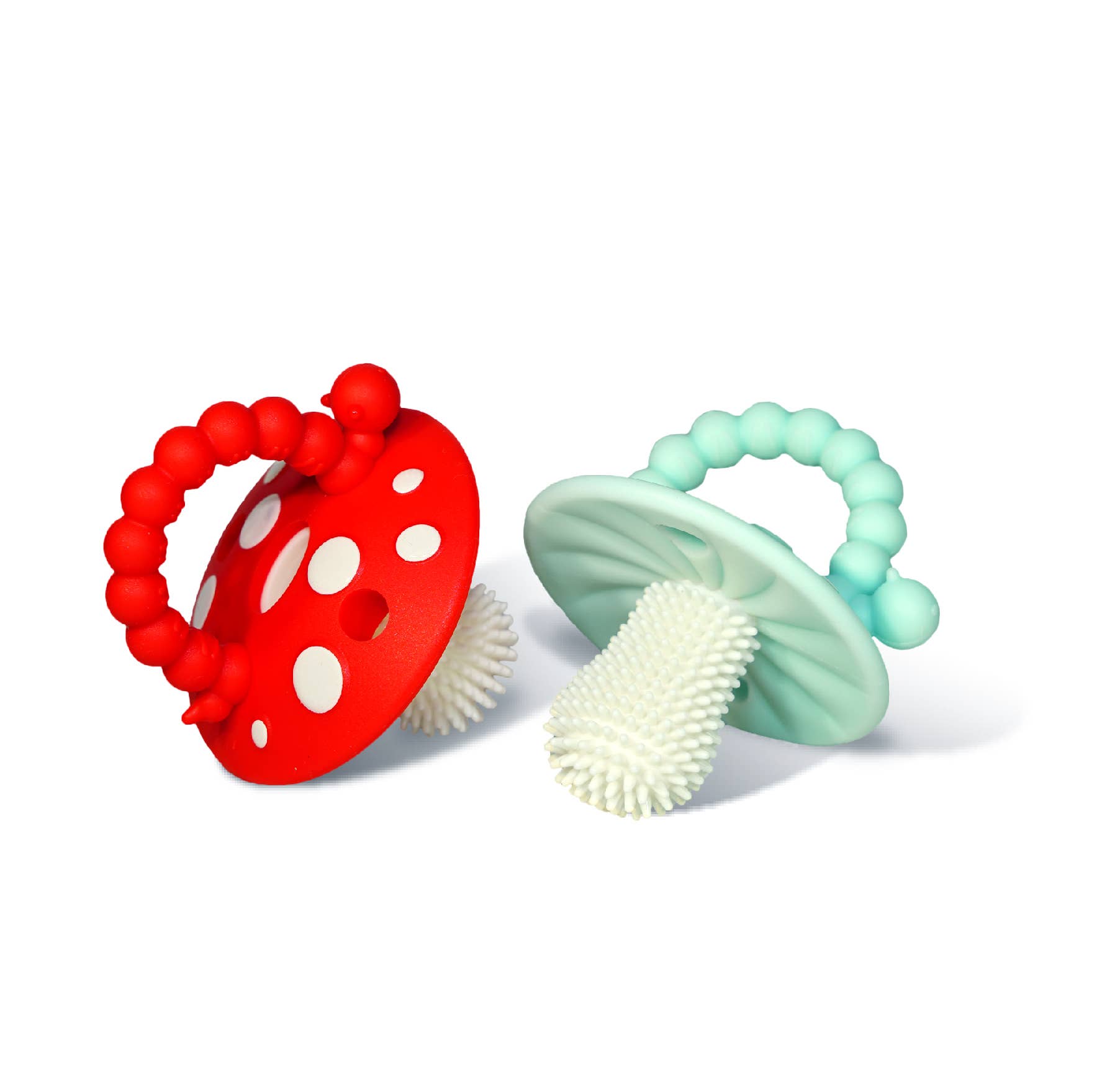 Chompy Mushroom Silicone Teether - 2PK