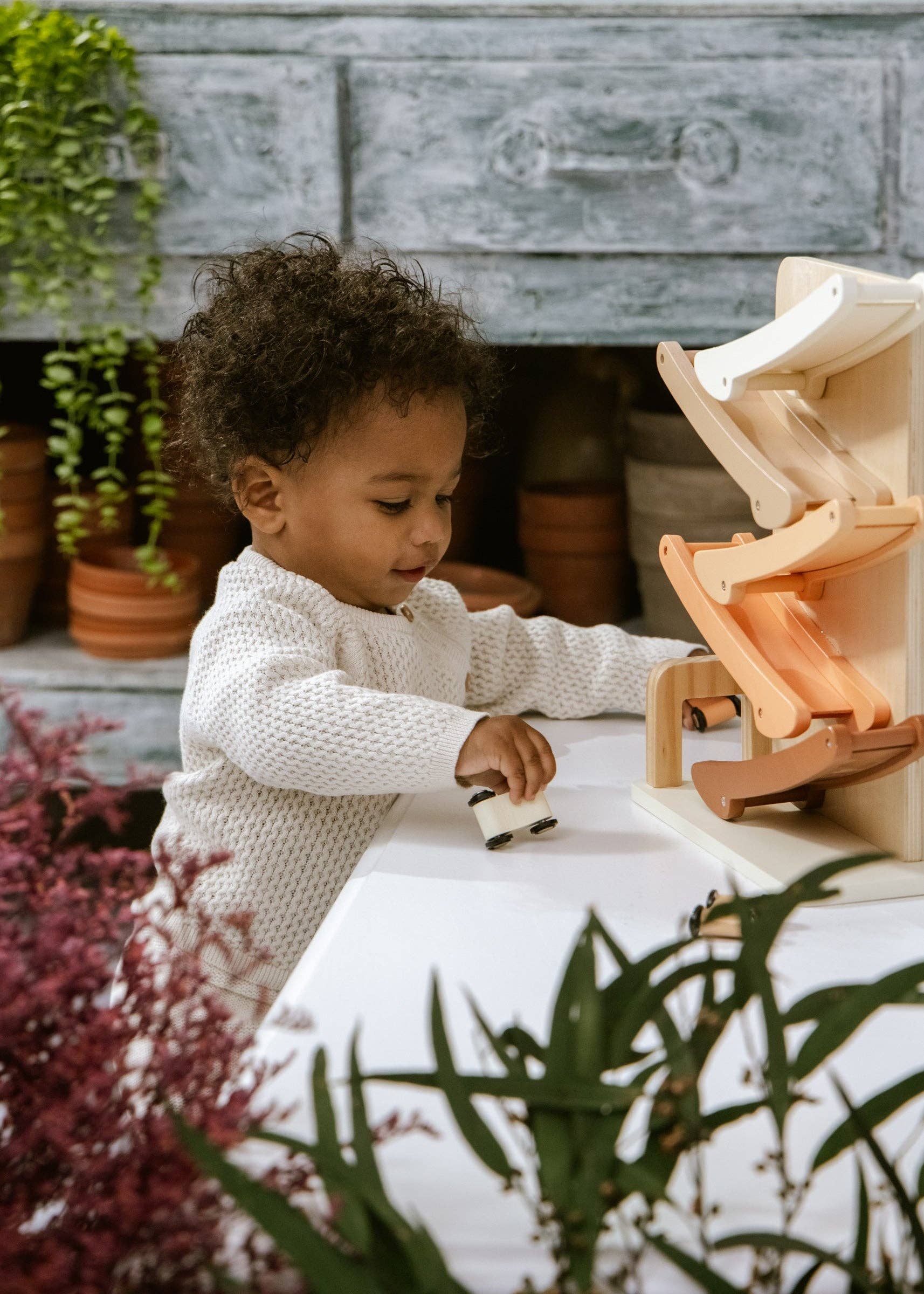Wooden Car Glidder Track
