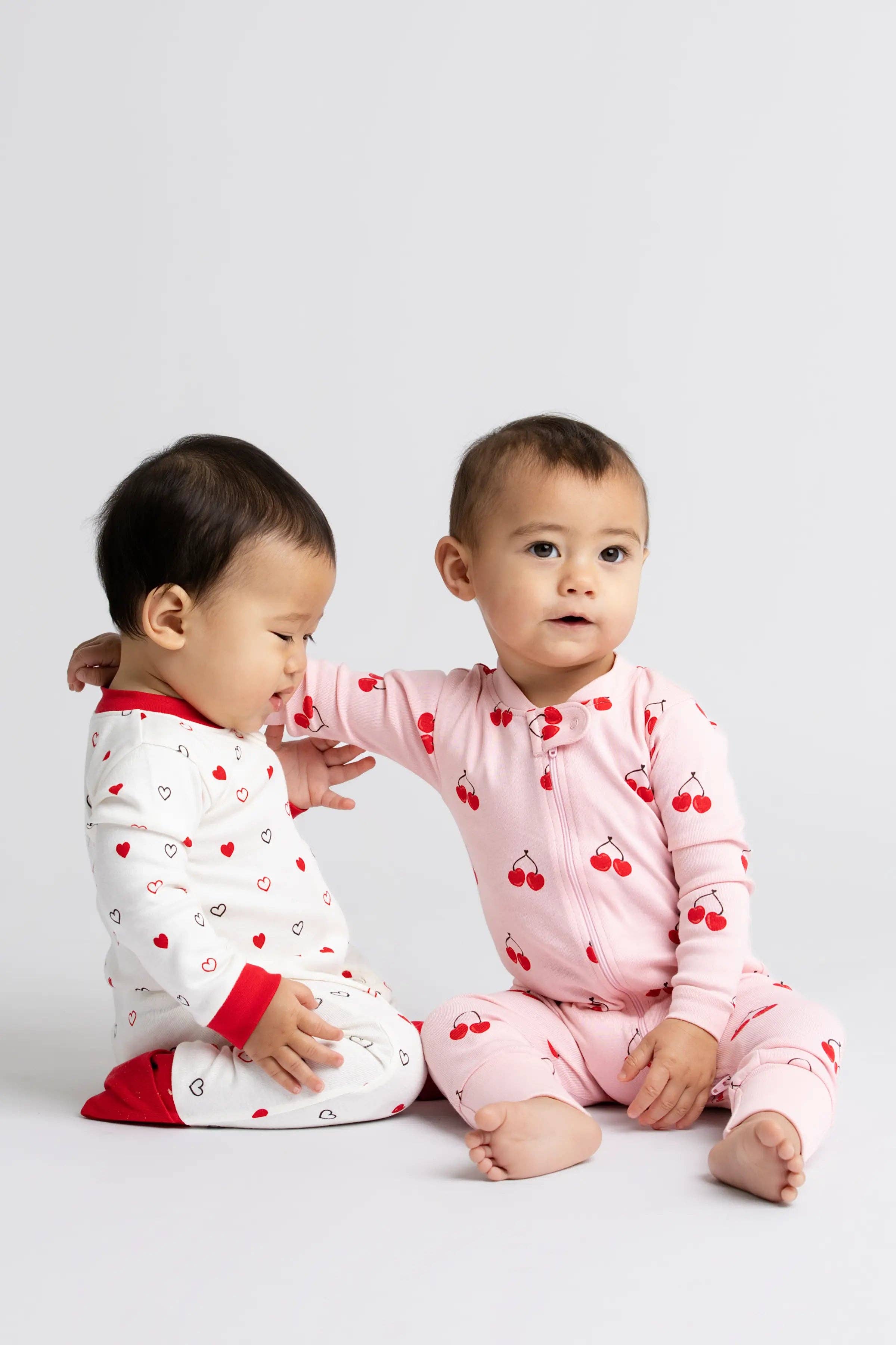 One-Piece Baby Pajamas_Cherry in Love