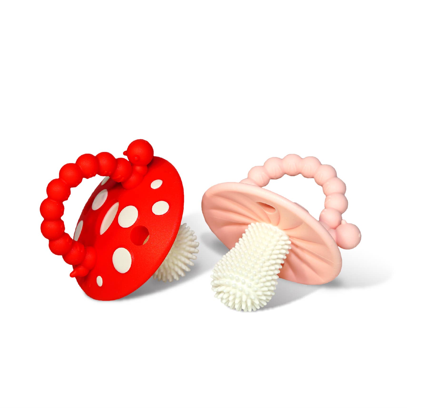 Chompy Mushroom Silicone Teether - 2PK