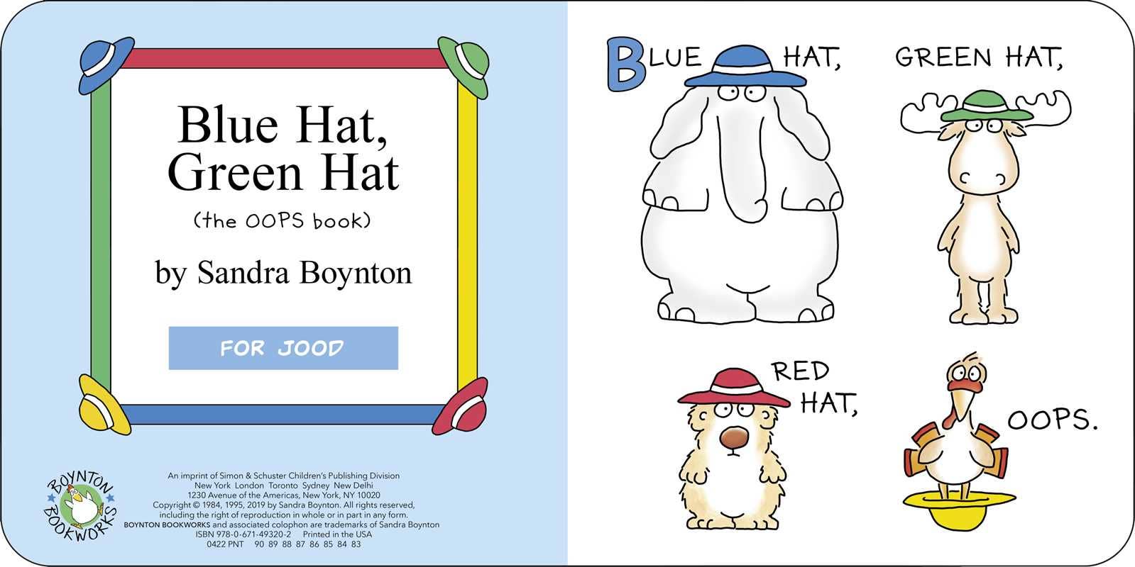 Blue Hat, Green Hat by Sandra Boynton