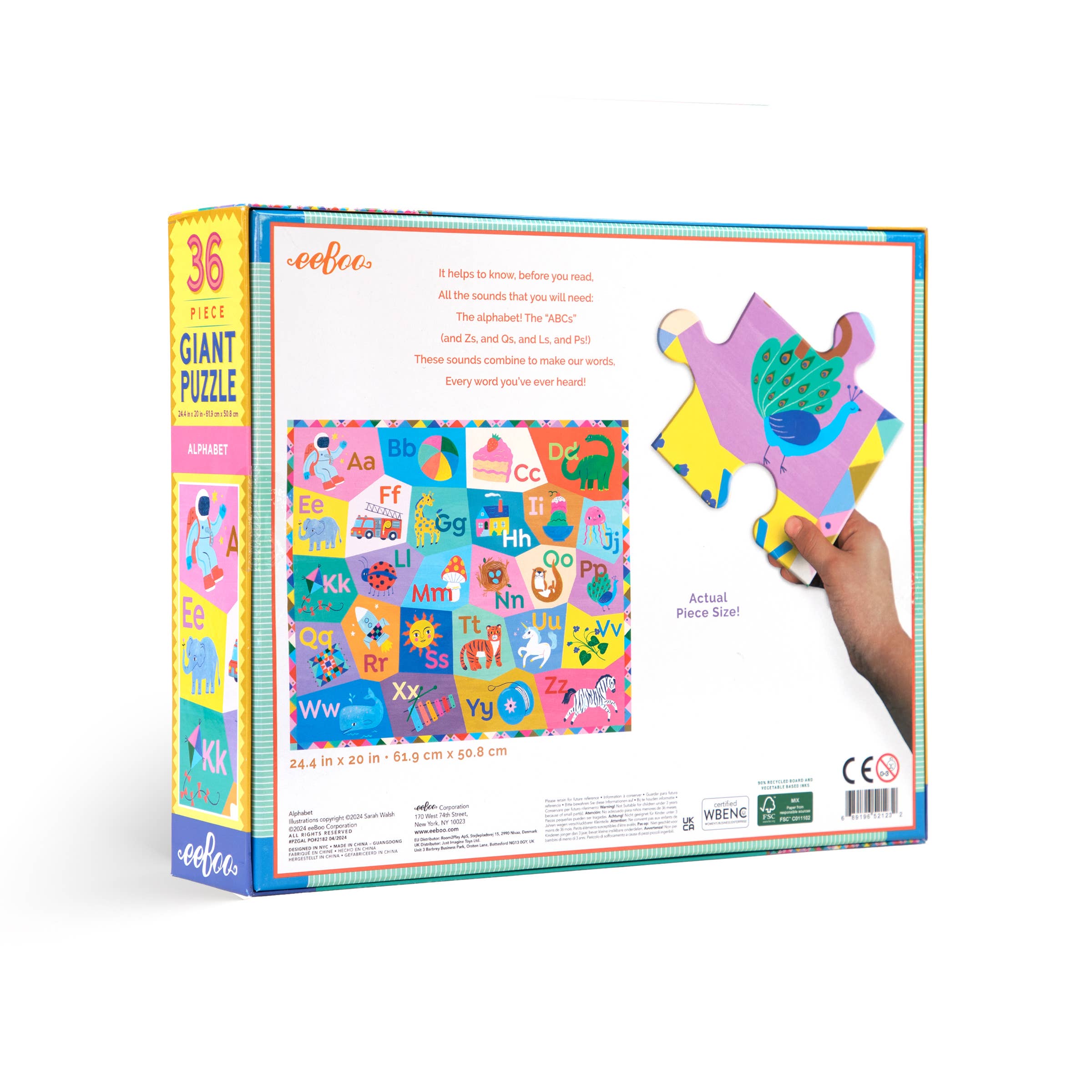 Alphabet 36 Piece Giant Puzzle