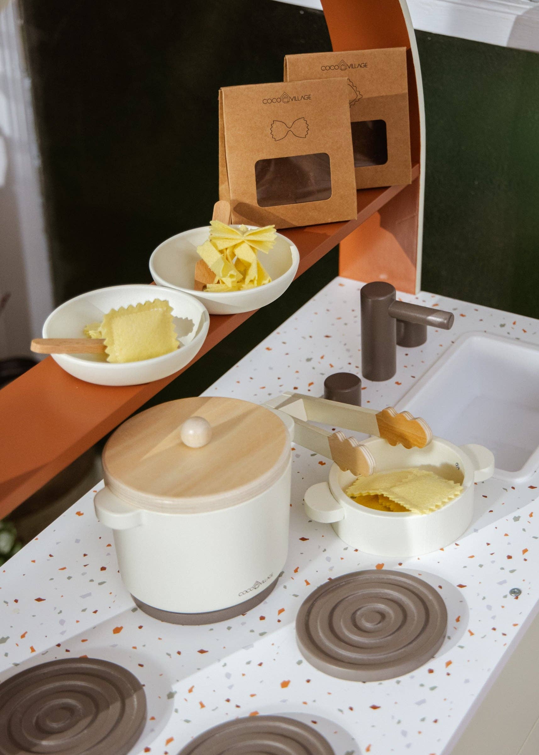 Wooden Pasta Playset