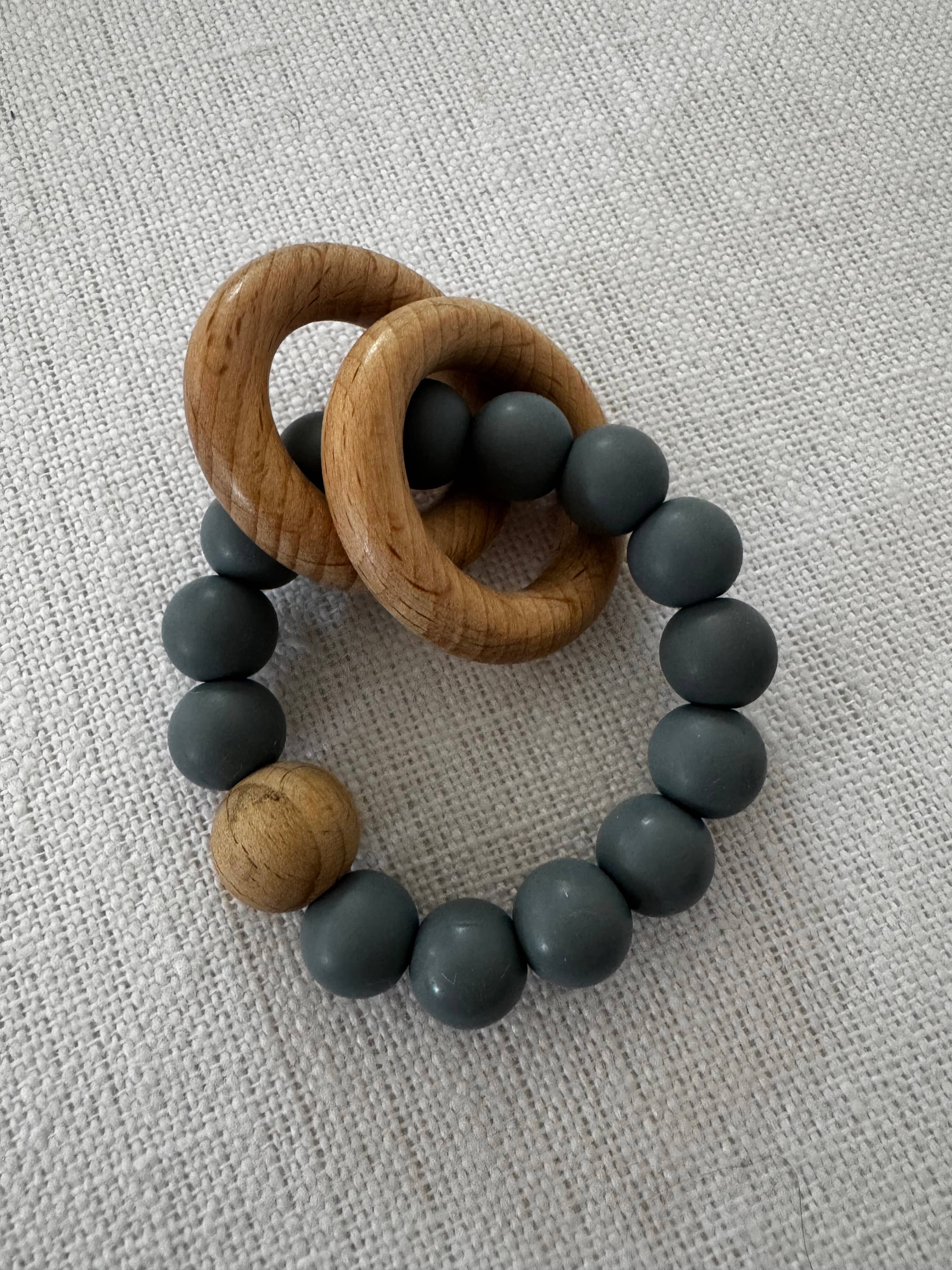 Ring Teether- Blue