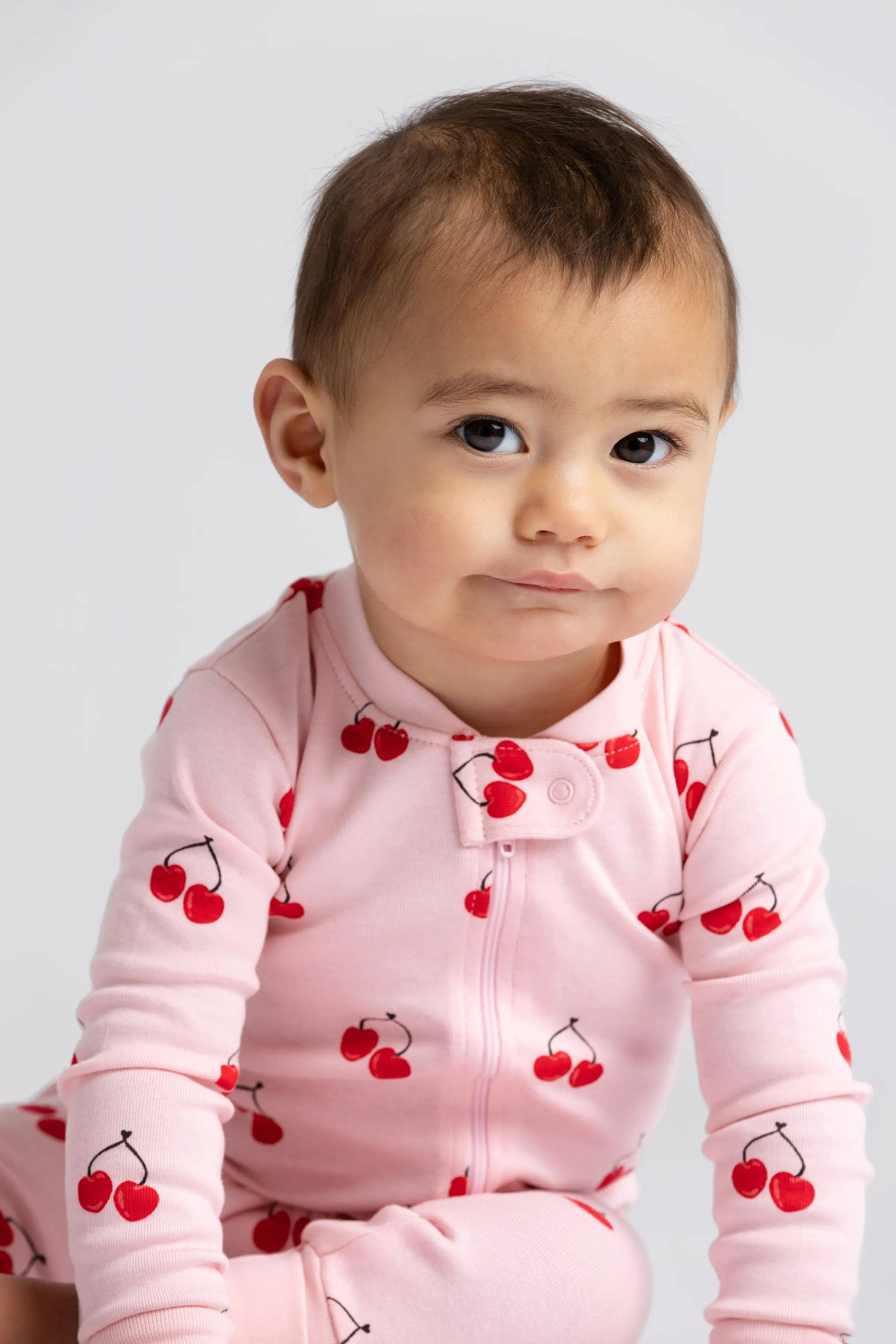 One-Piece Baby Pajamas_Cherry in Love