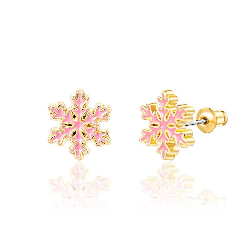 Snowflake Magic Earrings | Kids Studs | Stocking Stuffer